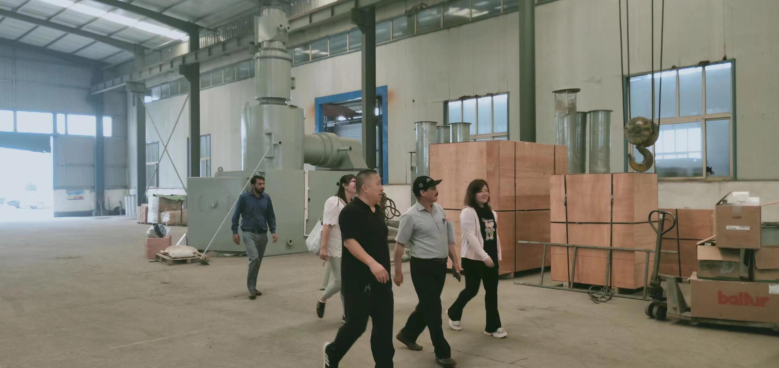 巴基斯坦来访采购除尘净化焚烧炉